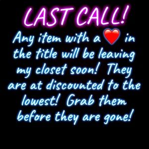 Getting Rid Of Sale!